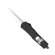 CobraTec Knives FS-3 Large OTF Automatic Folding Knife, 3.5in, D2 Steel, Drop Non-Serrated Blade, Cerakote/Jolly Roger Handle, LJRFS-3DNS