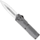 CobraTec Knives Lightweight OTF Automatic Folding Knives, 3.25in, D2 Steel, Dagger Plain Blade, Carbon Fiber Aluminum Handle, CFCTLWDAGNS