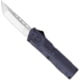 CobraTec Knives Lightweight OTF Automatic Folding Knives, 3.25in, D2 Steel, Tanto Non-Serrated, Aluminum, NYPD Blue Handle, NYCTLWTNS