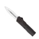CobraTec Knives Lightweight OTF Automatic Folding Knives, 3.25in, D2 Steel, Dagger Non-Serrated, Black Handle, BCTLWDAGNS