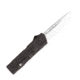 CobraTec Knives Lightweight OTF Automatic Folding Knives, 3.25in, D2 Steel, Drop Non-Serrated, Black Handle, BCTLWDNS