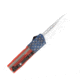 CobraTec Knives Lightweight OTF Automatic Folding Knives, 3.25in, D2 Steel, Drop Non-Serrated, Cerakote/USA Flag Handle, AFCCTLWDNS