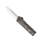 CobraTec Knives Lightweight OTF Automatic Folding Knives, 3.25in, D2 Steel, Drop Non-Serrated, Stonewash Handle, SWCTLWDNS