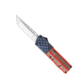 CobraTec Knives Lightweight OTF Automatic Folding Knives, 3.25in, D2 Steel, Tanto Non-Serrated, Cerakote/USA Flag Handle, AFCCTLWTNS