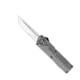 CobraTec Knives Lightweight OTF Automatic Folding Knives, 3.25in, D2 Steel, Tanto Serrated, Carbon Fiber Handle, CFCTLWTS