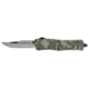CobraTec Knives CTK-1 Medium OTF Automatic Folding Knife, 3in, D2 Steel, Drop Serrated, Zinc Aluminum Alloy Army Digi Camo, MADCCTK1MDNS