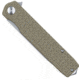 CobraTec Knives Medium Cayden Folding Knives, 3.25in, D2, Stonewashed Plain Drop Point Blade, Tan G10 Handle, MCTCAYDENTANDNS