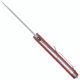 CobraTec Knives Medium Cayden Folding Knives, 3.25in, D2, Stonewashed Serrated Drop Point, Red G10 Handle, MCTCAYDENRDDS