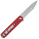 CobraTec Knives Medium Cayden Folding Knives, 3.25in, D2, Stonewashed Serrated Drop Point, Red G10 Handle, MCTCAYDENRDDS