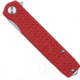CobraTec Knives Medium Cayden Folding Knives, 3.25in, D2, Stonewashed Serrated Drop Point, Red G10 Handle, MCTCAYDENRDDS