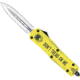 CobraTec Knives FS-3 Medium OTF Automatic Folding Knives, 3in, D2 Steel, Dagger Non-Serrated Blade, Cerakote/Don'T Tread On Me Handle, MDTOMFS-3DAGNS