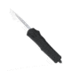CobraTec Knives FS-3 Medium OTF Automatic Folding Knives, 3in, D2 Steel, Drop Non-Serrated Blade, Black Handle, MBFS-3DNS