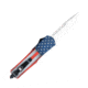 CobraTec Knives FS-3 Medium OTF Automatic Folding Knives, 3in, D2 Steel, Drop Non-Serrated Blade, Ems Handle, MEMSFS-3DNS
