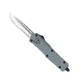 CobraTec Knives FS-3 Medium OTF Automatic Folding Knives, 3in, D2 Steel, Drop Serrated Blade, Carbon Fiber Handle, MCFFS-3DS