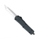 CobraTec Knives FS-3 Medium OTF Automatic Folding Knives, 3in, D2 Steel, Tanto Non-Serrated Blade, Grey Handle, MGYFS-3TNS