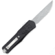 Open Box, Dealer Demo, CobraTec Knives Medium FS-X Gen II OTF Automatic Folding Knife, 3in, Stonewashed D2 Steel, Drop Point, Non-Serrated Blade, Aircraft Aluminum, Black Handle, MBLKFS-XGEN2DNS-DMO