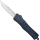 CobraTec Knives CTK-1 Medium OTF Automatic Folding Knife, 3in, D2 Steel, Drop Not Serrated, Aluminum Alloy NYPD Blue Handle, MNYCTK1MDNS