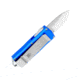 CobraTec Knives Money Clip OTF Automatic Folding Knives, 1.75in, D2 Steel, Drop Non-Serrated, Blue, BLUOTFMCDNS