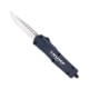 CobraTec Knives Trump 2024 Medium OTF Fixed Blade Knife, 3 in Blade, D2 Steel, Plain, Blue, MTRP24BLUDNS