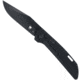 CobraTec Knives Naja 3.50 Folding Plain Black Powder Coated D2 Steel Blade, 4.75 Black G10 Scales Handle, CTNAJBLK