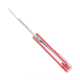 CobraTec Knives Riptide D2 3 in Folding Knive, D2 Blade, G-10, RED, CTRTDD2RED