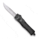 CobraTec Knives CTK-1 Small OTF Automatic Folding Knife, 2.75in, D2 Steel, Drop Non-Serrated Blade, Stonewash, SSWCTK-1SDNS
