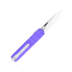 CobraTec Knives Small Enforcer OTF Knife, 2.25in, M390 Drop Non-Serrated, Purple, SCTEPURM390DNS