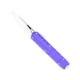 CobraTec Knives Small Enforcer OTF Knife, 2.25in, M390 Drop Non-Serrated, Purple, SCTEPURM390DNS