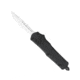 CobraTec Knives FS-3 Small OTF Automatic Folding Knife, 2.75in, D2 Steel, Drop Non-Serrated Blade, Black Handle, SBFS-3DNS