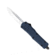 CobraTec Knives FS-3 Small OTF Automatic Folding Knife, 2.75in, D2 Steel, Drop Non-Serrated Blade, Nypd Blue Handle, SNYFS-3DNS
