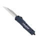 CobraTec Knives Trump 2024 Medium OTF 3 in Fixed Blade Knife, D2 Steel Blade, Cerakoted Handle, Wharncliffe, Not Serrated, Blue, MTRP24BLUWNS