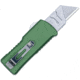 CobraTec Knives Utility OTF Plain Aluminum Blade, 3.38 OD Green Aluminum Handle, CTOTFUTODG