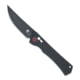 CobraTec Knives Legacy Bar Lock Folding Knife, 3.5in, Black Titanium D2 Steel Blade, Black G10 Handle, CTLEGBLK