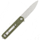 CobraTec Medium Kuzio Drop Folder Assisted Opening Folding Knife, OD Green, 1410122