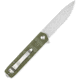 CobraTec Knives Medium Kuzio Assisted Opening Folding Knife, 3.25 in, D2 Steel, Drop Point, Serrated Blade, G-10, OD Green Handle, MCTKUZIOODGDS, 1410123