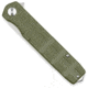 CobraTec Knives Medium Kuzio Assisted Opening Folding Knife, 3.25 in, D2 Steel, Drop Point, Serrated Blade, G-10, OD Green Handle, MCTKUZIOODGDS, 1410123