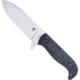 CobraTec Knives PSK Fixed Blade Knife, 4.5 in, 14C28N Satin Stonewashed, Spear Point, G-10, Black Handle, CTPSKBLKG10SSW, 1410078