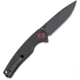 CobraTec Knives Samson Folding Knife, 3.25 in, D2 Steel, Clip Point, Micarta, Black Handle, CTSAMSONBLK, 1410160