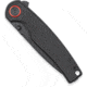 CobraTec Knives Samson Folding Knife, 3.25 in, D2 Steel, Clip Point, Micarta, Black Handle, CTSAMSONBLK, 1410160