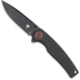 CobraTec Knives Samson Folding Knife, 3.25 in, D2 Steel, Clip Point, Micarta, Black Handle, CTSAMSONBLK, 1410160