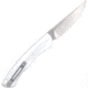 CobraTec Knives Savage Hidden Release Folding Knife, 3.25 in, M390, Drop Point, Aluminum, Silver, CTSAVDNSM390