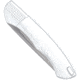CobraTec Knives Savage Hidden Release Folding Knife, 3.25 in, M390, Drop Point, Aluminum, Silver, CTSAVDNSM390