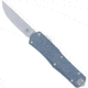 CobraTec Knives Small FS-X Gen-3 Double Action OTF Knife, 2.75in Blade, Grey Handle, SGRYFS-XGEN3DNS