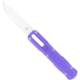 CobraTec Knives Raptor Automatic Folding Knife, 2.5in, D2 Steel Blade, Aluminum Purple Handle, CTSRPTPURDNS