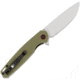 CobraTec Knives Talon Folder Folding Knife, 3.18 in, D2 Steel, Tanto, G-10, OD Green Handle, CTTLNODG, 1410176