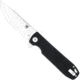 CobraTec Knives Tank Folder Folding Knife, 3.5 in, D2 Steel, Drop Point Blade, G-10, Black Handle, CTTANKBLK, 1410177