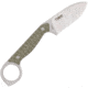 CobraTec Knives Wolfteeth Fixed Blade Knife, 2.75 in, 14C28N, Drop Point, G-10, OD Green Handle, CTWLTODG, 1410089