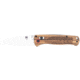 CobraTec Knives Zebrawood Bar Lock Folding Knife, 3in, D2 Steel, Drop Point Blade, Zebrawood, Wood Handle, SS, One Size, CTZWDBLDNS