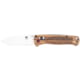 CobraTec Knives Zebrawood Bar Lock Folding Knife, 3in, D2 Steel, Drop Point Blade, Zebrawood, Wood Handle, SS, One Size, CTZWDBLDNS
