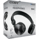 Coby True Wireless Folding Stereo Headphones, Black, COBY-CHBT810BLK